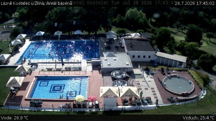 Lázně Kostelec u Zlína - Areál bazénů - 28.7.2026 v 17:45