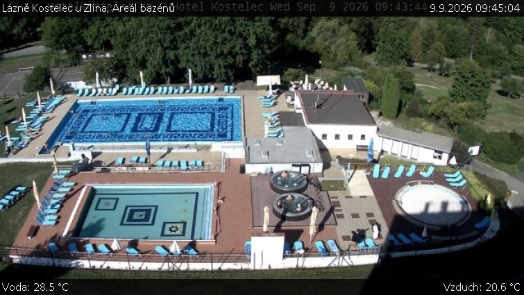Lázně Kostelec u Zlína - Areál bazénů - 9.9.2026 v 09:45