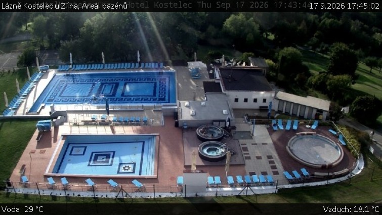 Lázně Kostelec u Zlína - Areál bazénů - 17.9.2026 v 17:45