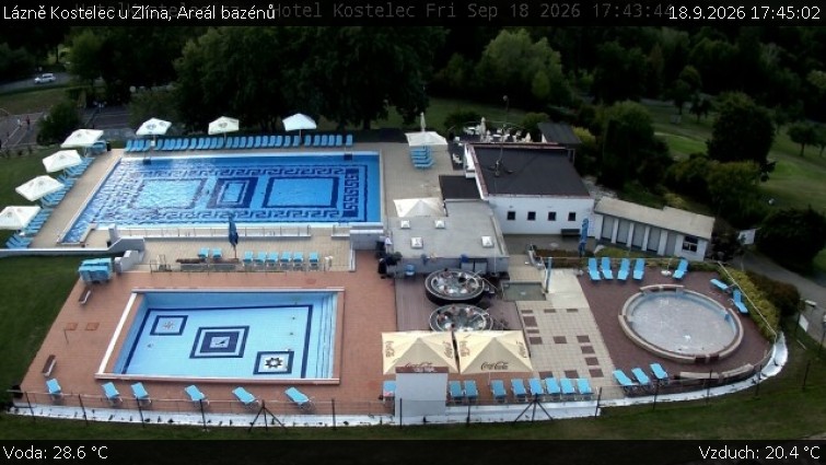 Lázně Kostelec u Zlína - Areál bazénů - 18.9.2026 v 17:45