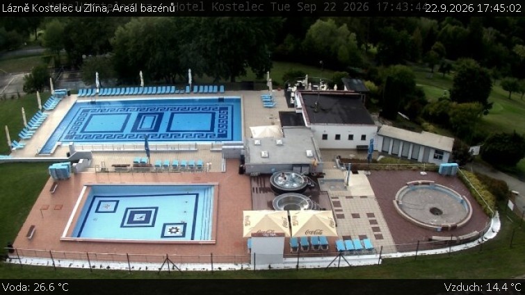 Lázně Kostelec u Zlína - Areál bazénů - 22.9.2026 v 17:45