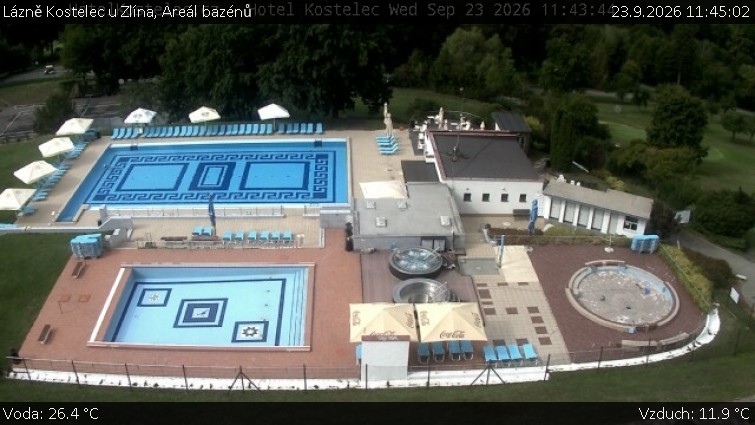 Lázně Kostelec u Zlína - Areál bazénů - 23.9.2026 v 11:45