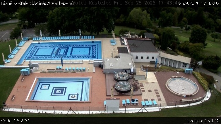 Lázně Kostelec u Zlína - Areál bazénů - 25.9.2026 v 17:45