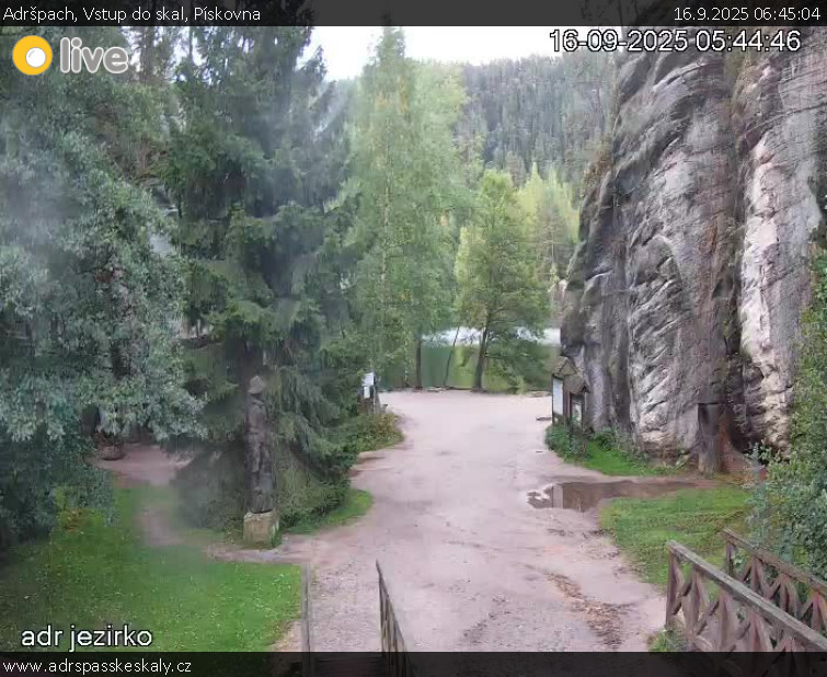 Adršpach - Vstup do skal, Pískovna - 16.9.2025 v 06:45