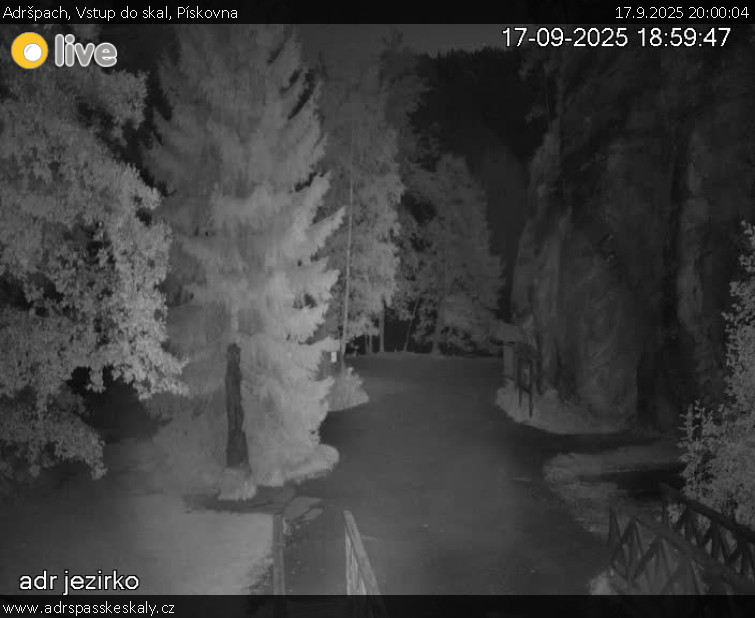 Adršpach - Vstup do skal, Pískovna - 17.9.2025 v 20:00