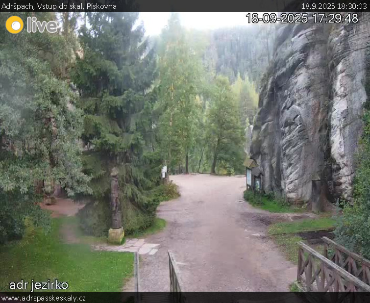 Adršpach - Vstup do skal, Pískovna - 18.9.2025 v 18:30