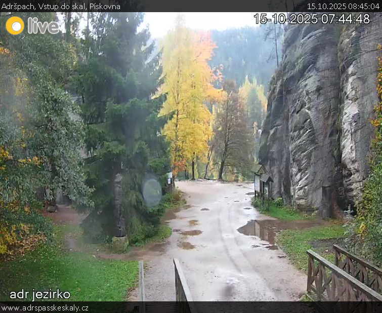 Adršpach - Vstup do skal, Pískovna - 15.10.2025 v 08:45 Adršpach - Vstup do skal, Pískovna - 15.10.2025 v 08:45