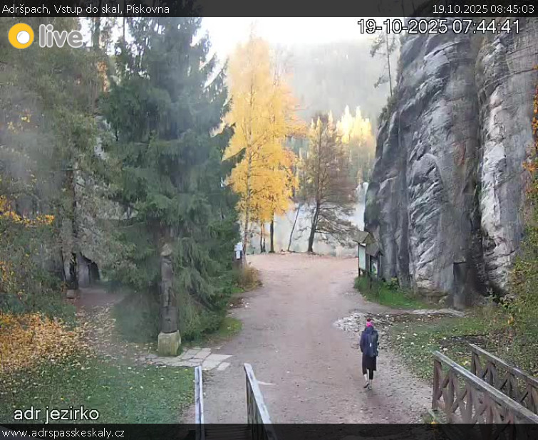 Adršpach - Vstup do skal, Pískovna - 19.10.2025 v 08:45 Adršpach - Vstup do skal, Pískovna - 19.10.2025 v 08:45