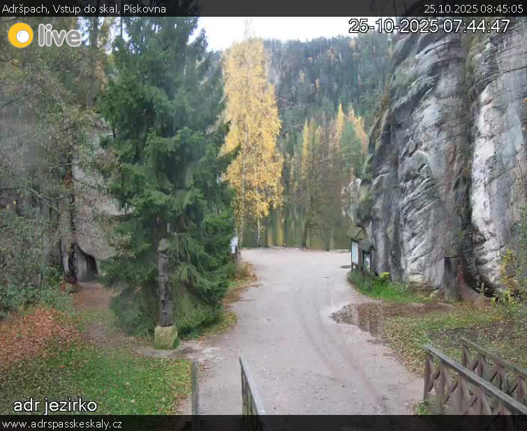 Adršpach - Vstup do skal, Pískovna - 25.10.2025 v 08:45 Adršpach - Vstup do skal, Pískovna - 25.10.2025 v 08:45