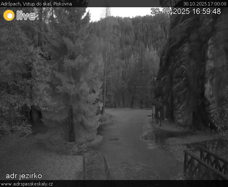 Adršpach - Vstup do skal, Pískovna - 30.10.2025 v 17:00 Adršpach - Vstup do skal, Pískovna - 30.10.2025 v 17:00