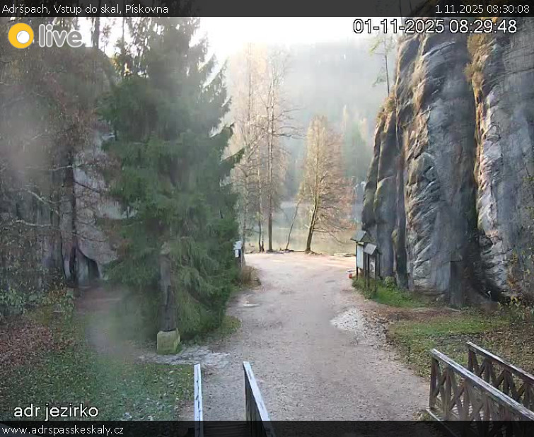 Adršpach - Vstup do skal, Pískovna - 1.11.2025 v 08:30 Adršpach - Vstup do skal, Pískovna - 1.11.2025 v 08:30