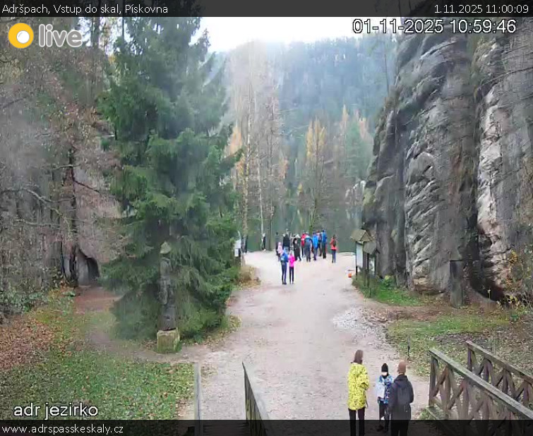 Adršpach - Vstup do skal, Pískovna - 1.11.2025 v 11:00