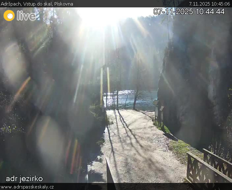 Adršpach - Vstup do skal, Pískovna - 7.11.2025 v 10:45