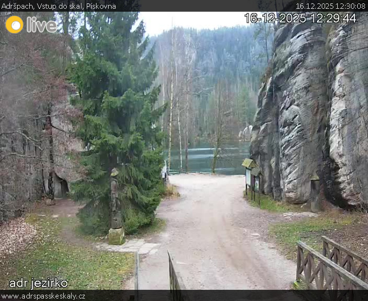 Adršpach - Vstup do skal, Pískovna - 16.12.2025 v 12:30