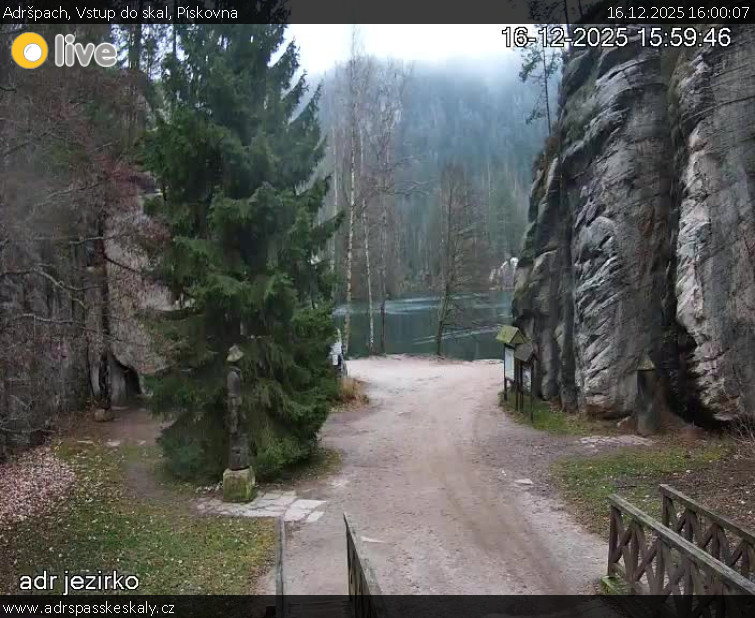 Adršpach - Vstup do skal, Pískovna - 16.12.2025 v 16:00