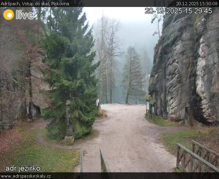 Adršpach - Vstup do skal, Pískovna - 20.12.2025 v 15:30