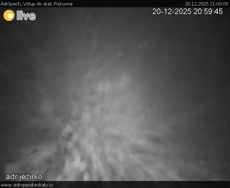 Adršpach - Vstup do skal, Pískovna - 20.12.2025 v 21:00