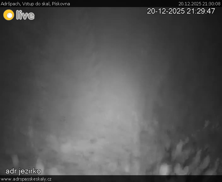 Adršpach - Vstup do skal, Pískovna - 20.12.2025 v 21:30