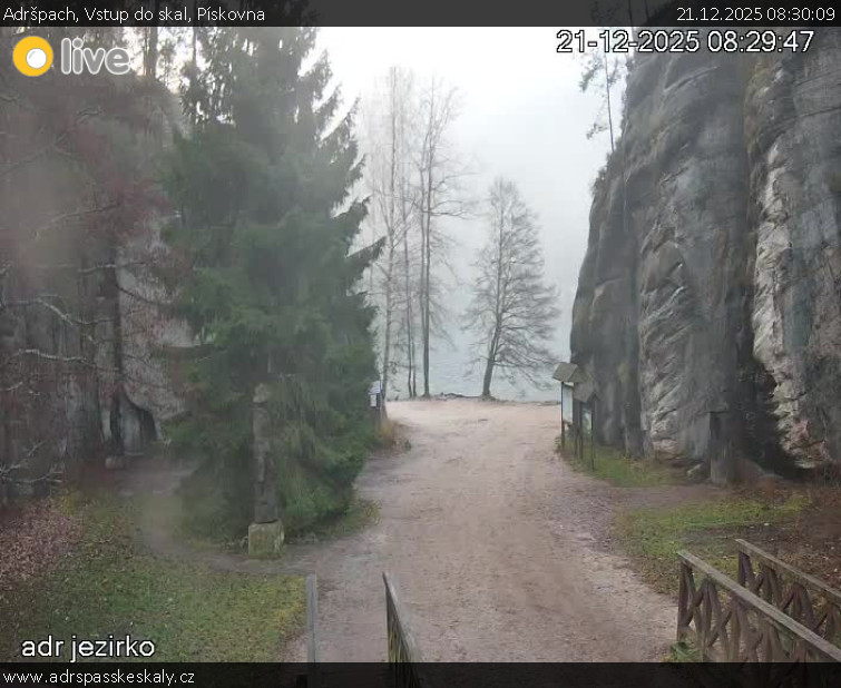 Adršpach - Vstup do skal, Pískovna - 21.12.2025 v 08:30