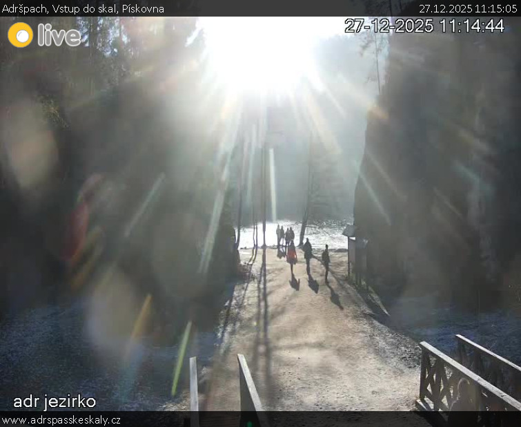 Adršpach - Vstup do skal, Pískovna - 27.12.2025 v 11:15