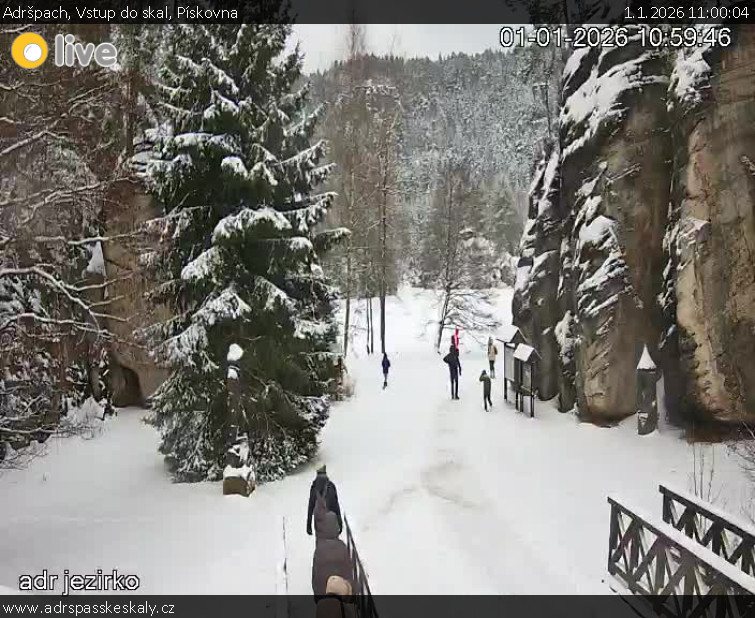 Adršpach - Vstup do skal, Pískovna - 1.1.2026 v 11:00