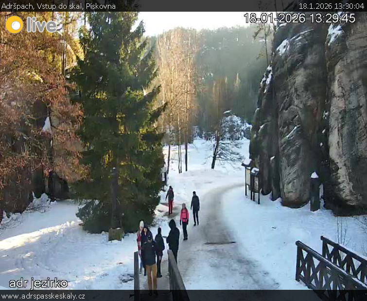 Adršpach - Vstup do skal, Pískovna - 18.1.2026 v 13:30