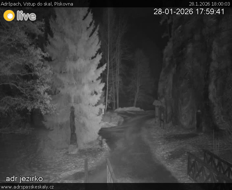 Adršpach - Vstup do skal, Pískovna - 28.1.2026 v 18:00