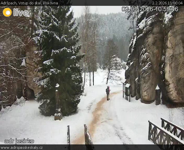 Adršpach - Vstup do skal, Pískovna - 2.2.2026 v 11:00