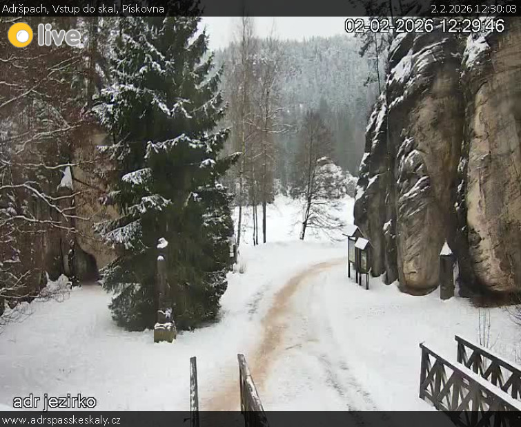 Adršpach - Vstup do skal, Pískovna - 2.2.2026 v 12:30