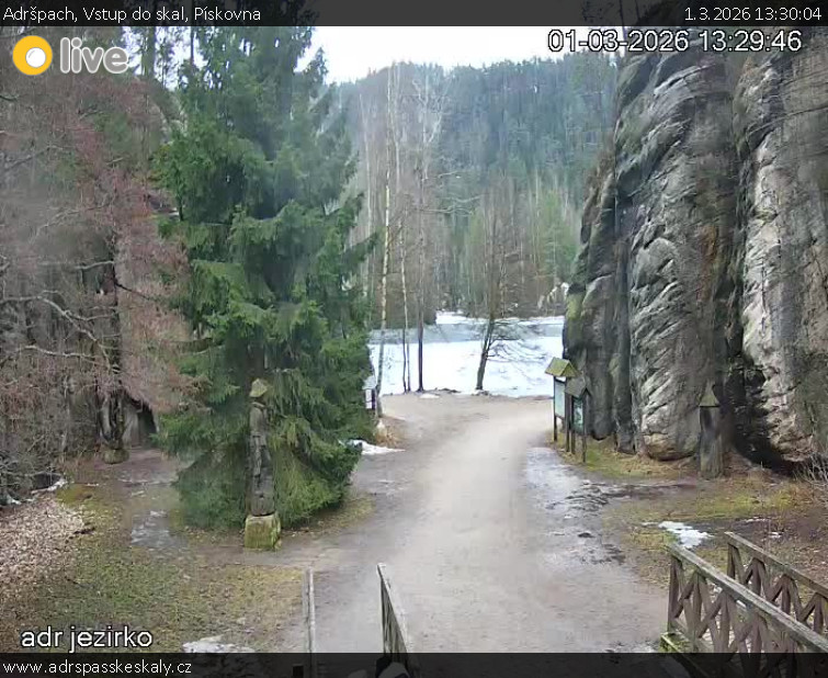 Adršpach - Vstup do skal, Pískovna - 1.3.2026 v 13:30