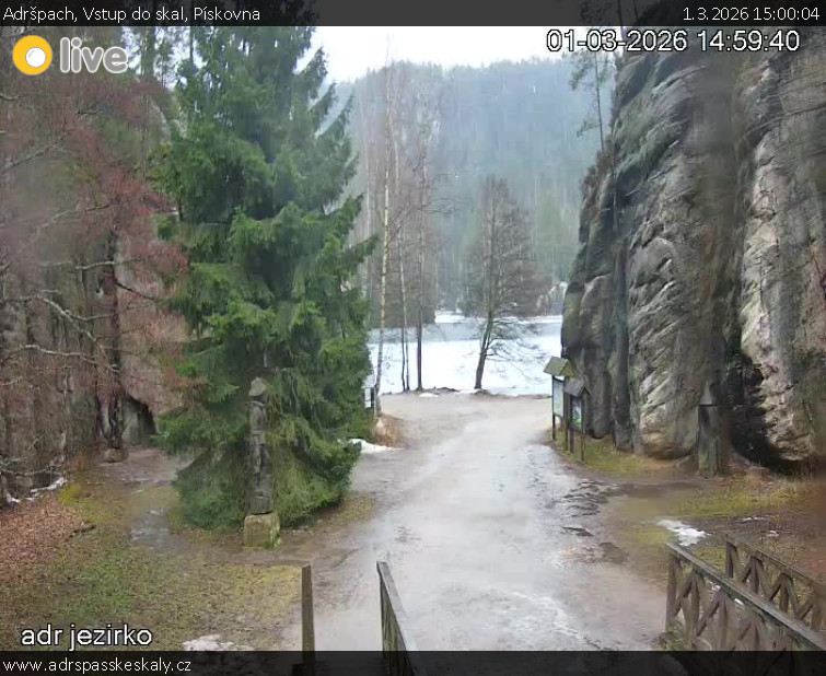 Adršpach - Vstup do skal, Pískovna - 1.3.2026 v 15:00