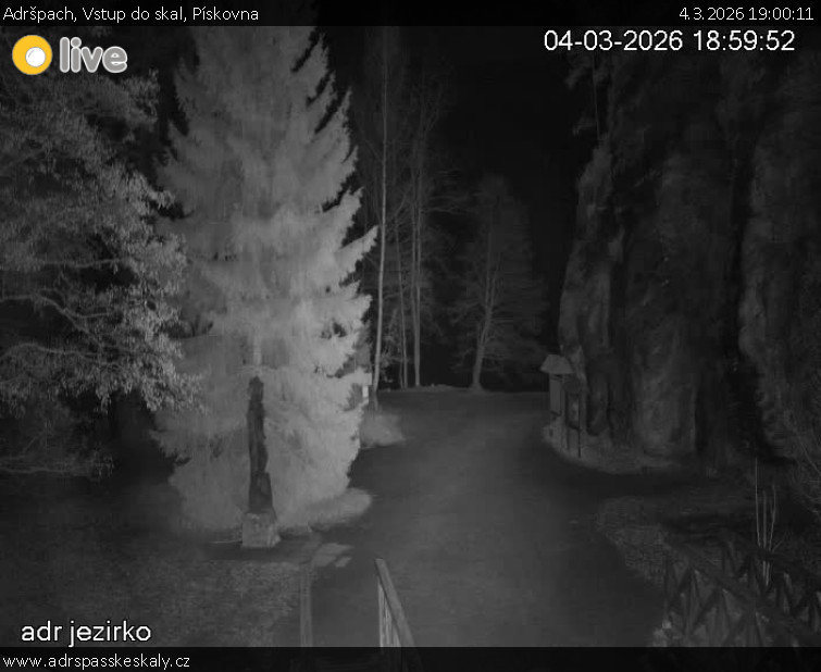 Adršpach - Vstup do skal, Pískovna - 4.3.2026 v 19:00