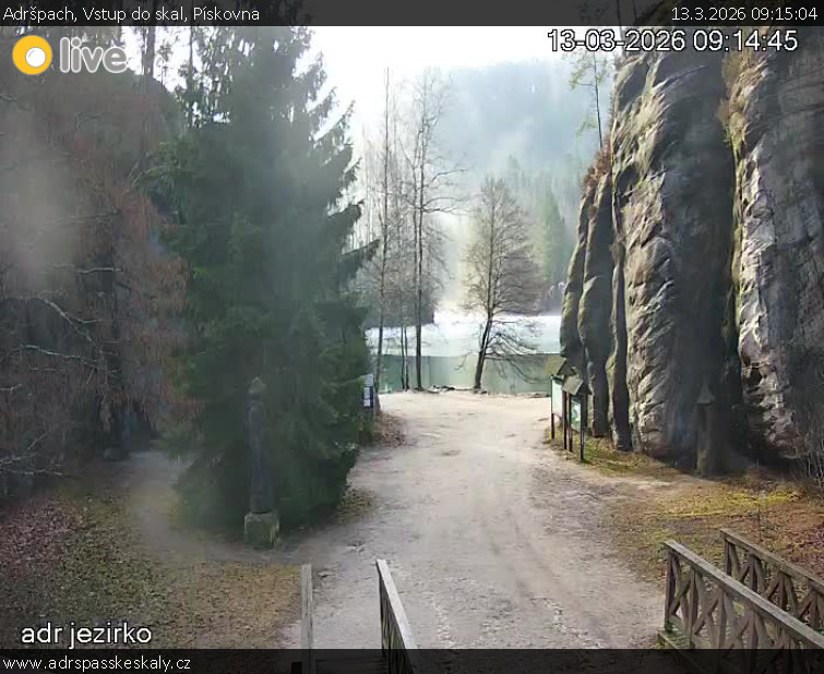 Adršpach - Vstup do skal, Pískovna - 13.3.2026 v 09:15