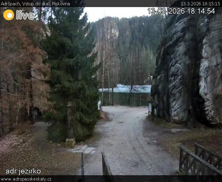 Adršpach - Vstup do skal, Pískovna - 13.3.2026 v 18:15