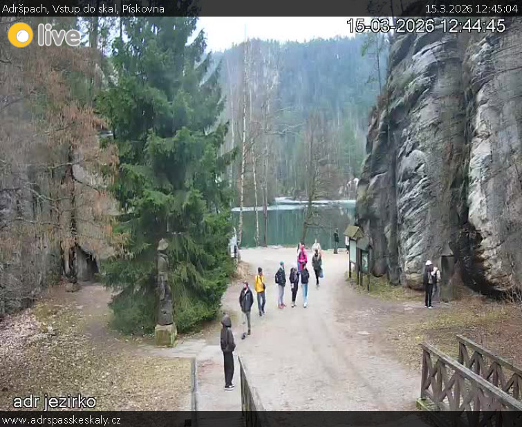 Adršpach - Vstup do skal, Pískovna - 15.3.2026 v 12:45