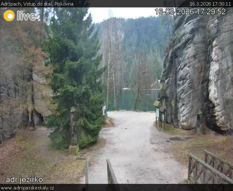 Adršpach - Vstup do skal, Pískovna - 16.3.2026 v 17:30