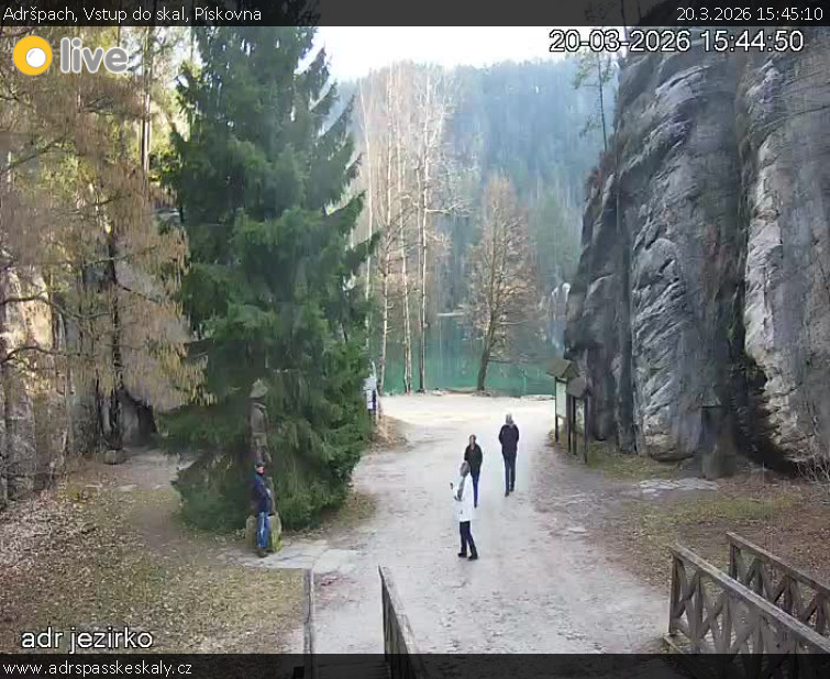 Adršpach - Vstup do skal, Pískovna - 20.3.2026 v 15:45