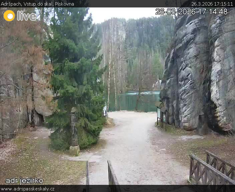 Adršpach - Vstup do skal, Pískovna - 26.3.2026 v 17:15