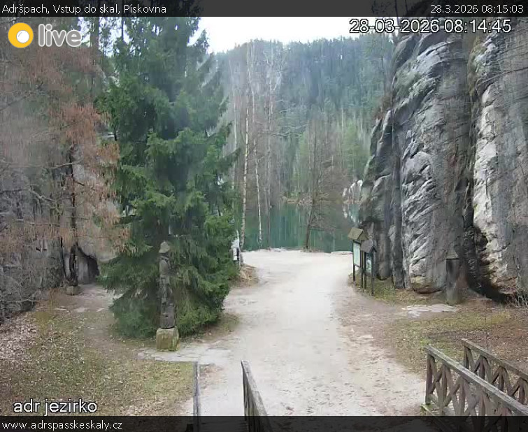 Adršpach - Vstup do skal, Pískovna - 28.3.2026 v 08:15
