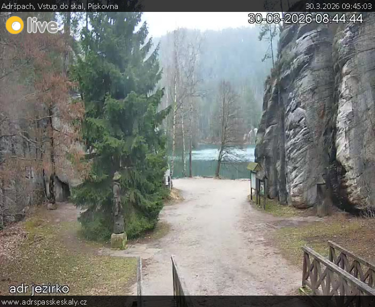 Adršpach - Vstup do skal, Pískovna - 30.3.2026 v 09:45