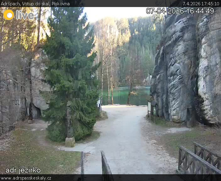 Adršpach - Vstup do skal, Pískovna - 7.4.2026 v 17:45