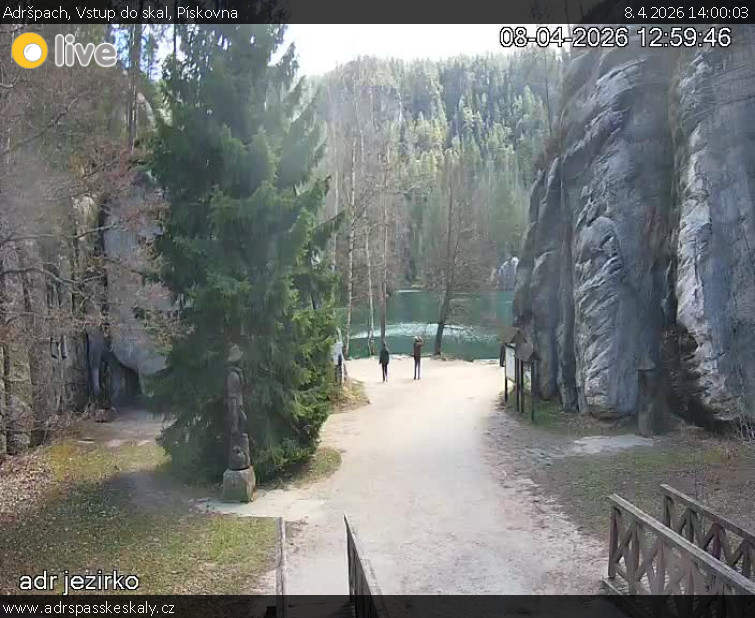 Adršpach - Vstup do skal, Pískovna - 8.4.2026 v 14:00
