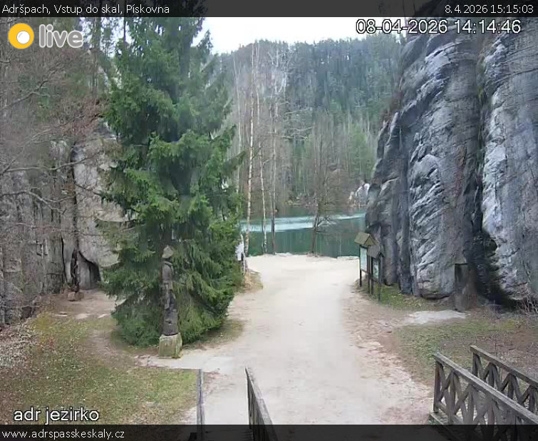 Adršpach - Vstup do skal, Pískovna - 8.4.2026 v 15:15