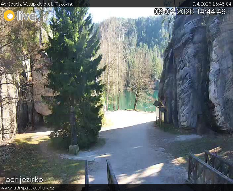 Adršpach - Vstup do skal, Pískovna - 9.4.2026 v 15:45