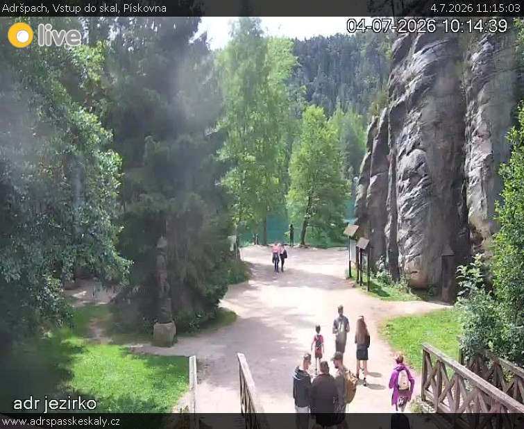 Adršpach - Vstup do skal, Pískovna - 4.7.2026 v 11:15