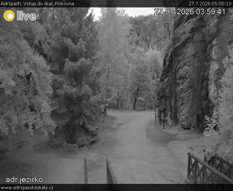Adršpach - Vstup do skal, Pískovna - 27.7.2026 v 05:00