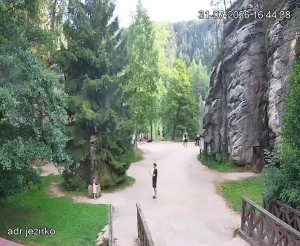 Adršpach - Eingang zu den Felsen, Sandgrube - 31.7.2026 v 17:45 Adršpach - Eingang zu den Felsen, Sandgrube - 31.7.2026 v 17:45
