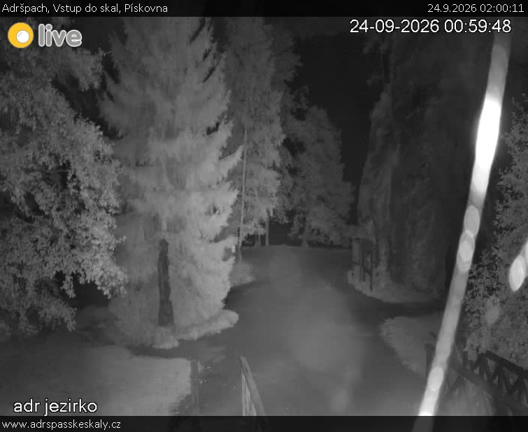 Adršpach - Vstup do skal, Pískovna - 24.9.2026 v 02:00