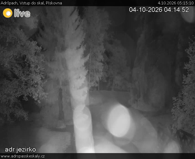 Adršpach - Vstup do skal, Pískovna - 4.10.2026 v 05:15