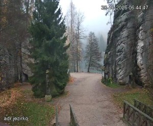 Adršpach - Eingang zu den Felsen, Sandgrube - 30.10.2026 v 06:45 Adršpach - Eingang zu den Felsen, Sandgrube - 30.10.2026 v 06:45